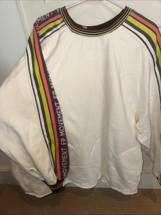 FP Movement by Free People Tops - Free People Movement Long-Sleeve Sweatshirt with Colorful Stripes and pockets